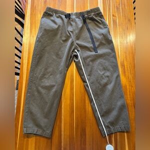 Men’s Converse Pants Y2K Olive Green Built in Belt XL